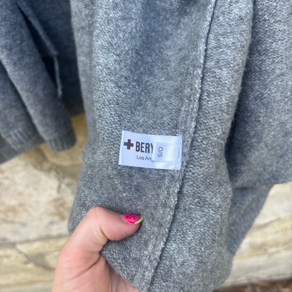 Beryll Cocoon Cardigan | Gray - +Beryll Worn By Good People - Picture 6 of 8